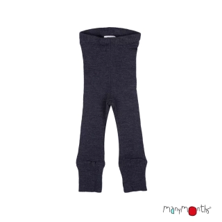 Merino legíny ManyMonths - Foggy Black