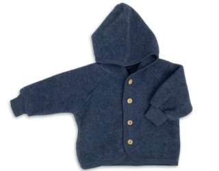 Merino fleece mikina Engel - Tmavě modrá